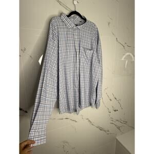 johnnie-O Big & Tall Performance Button Up Shirt - Alzer Tahitian Size 4XLT